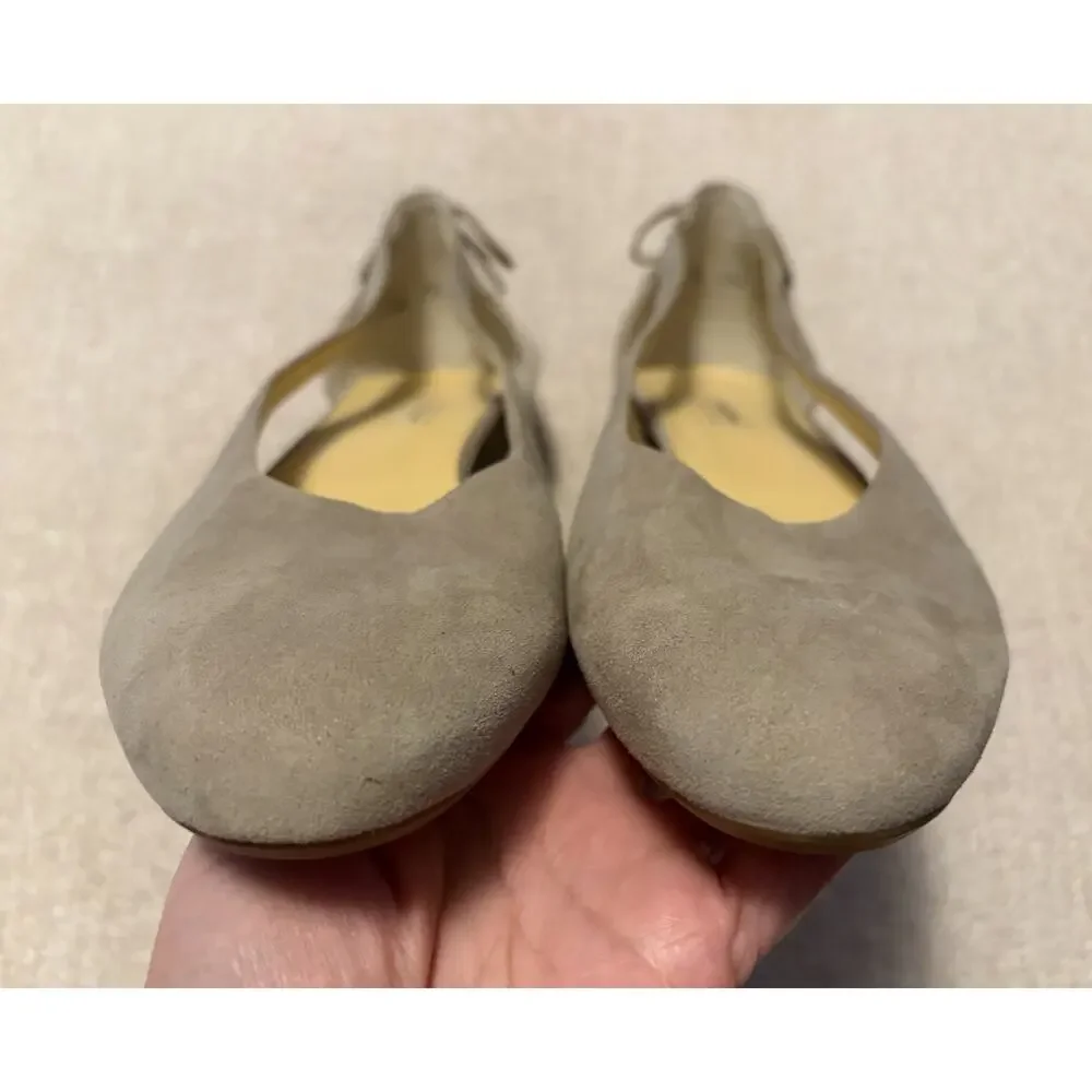 Paul Green Ballet Flats Womens Maureen Rosewood Natural Suede Slip On Size US 10